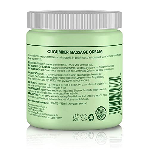 Queen Helene Almond Professional Massage Cream – Rich Conditioning Cream for Smooth Hydrated Skin (15 Ounce (Pack of 1))