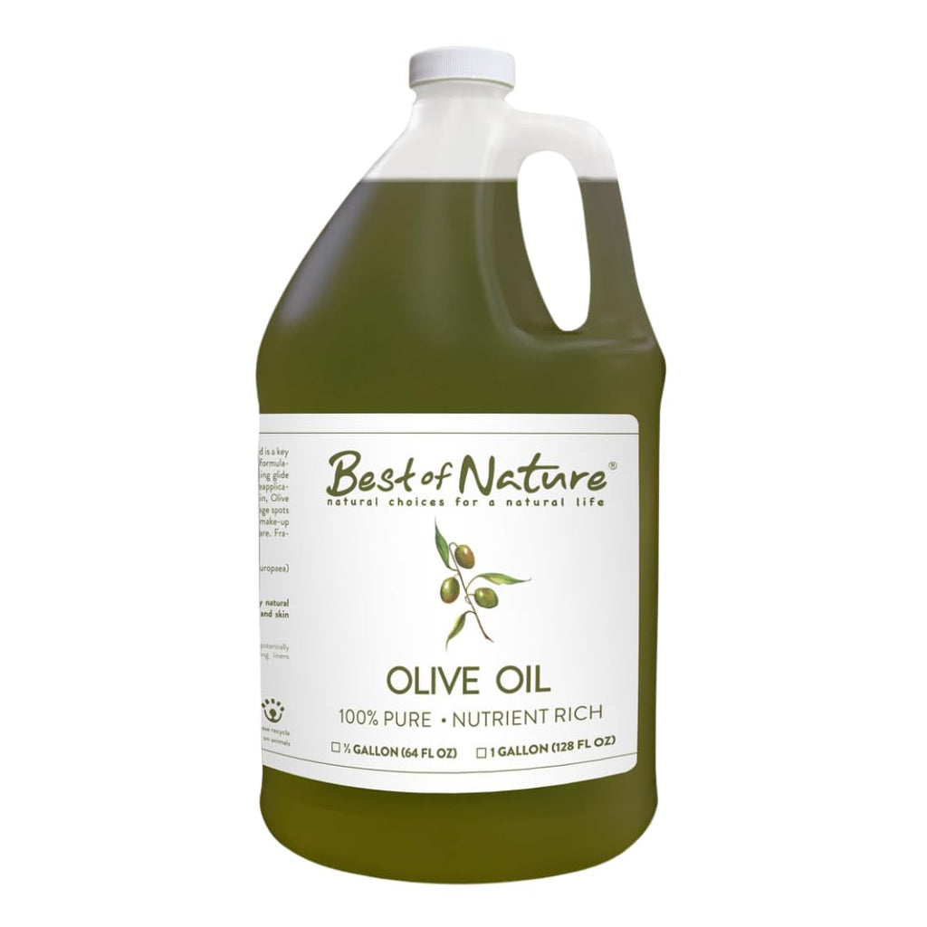 Best of Nature 100% Pure Olive Massage & Body Oil – Cold Pressed, Natural & Unscented Moisturizer for Skin, Hair & Bath, 8 fl oz