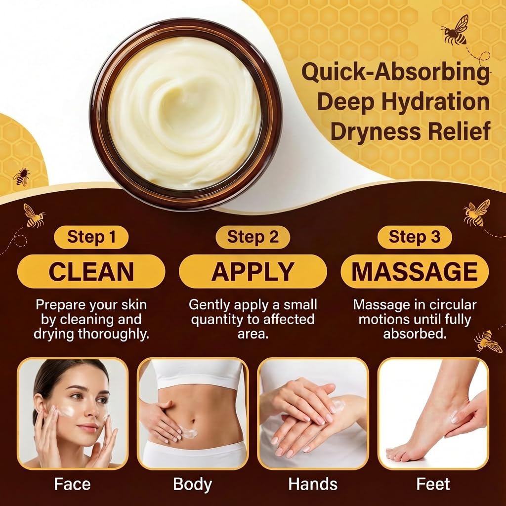 Beef Tallow for Skin,Face,Body - Handmade Whipped Tallow Face Moisturizer& Tallow Balm with 100% Grass-Fed Beef Tallow & Raw Honey,Narural Organic Tallow and honey balm for Men&Women,Unscented,4.23OZ