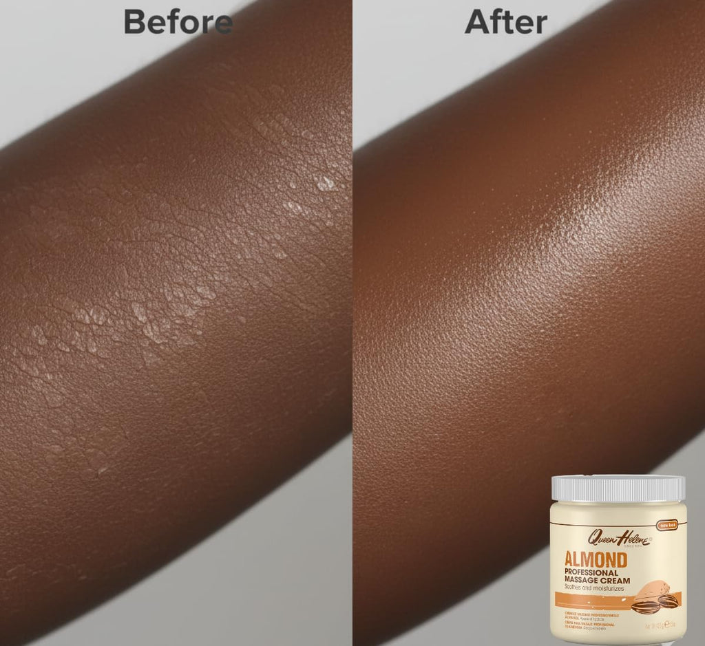 Queen Helene Almond Professional Massage Cream – Rich Conditioning Cream for Smooth Hydrated Skin (15 Ounce (Pack of 1))