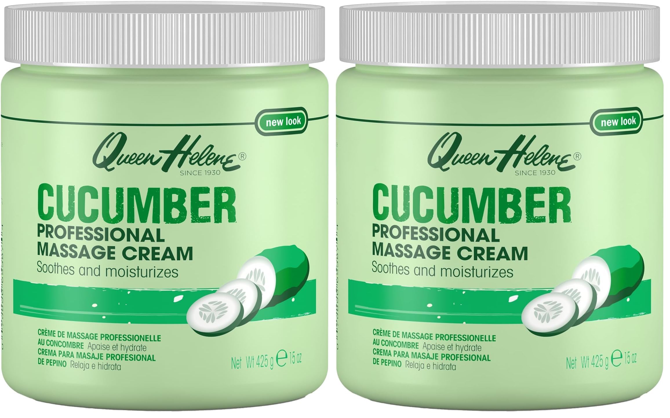 Queen Helene Almond Professional Massage Cream – Rich Conditioning Cream for Smooth Hydrated Skin (15 Ounce (Pack of 1))